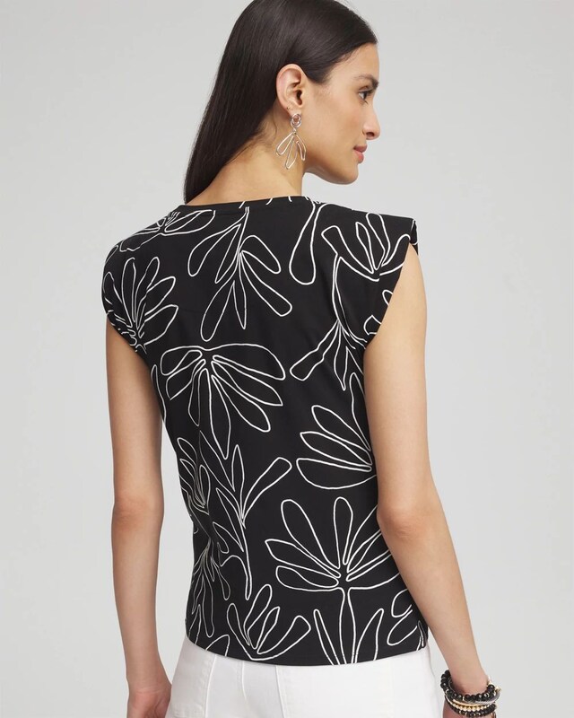 Palms Tuck Sleeve Tee - image 3